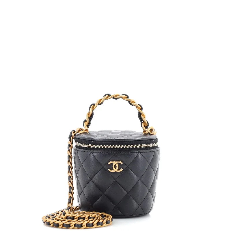 Afternoon Tea Vanity Bucket Bag Quilted Lambskin