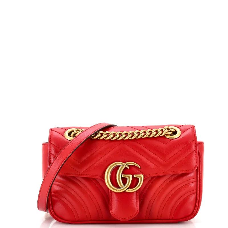 GG Marmont Flap Bag Matelasse Leather Mini