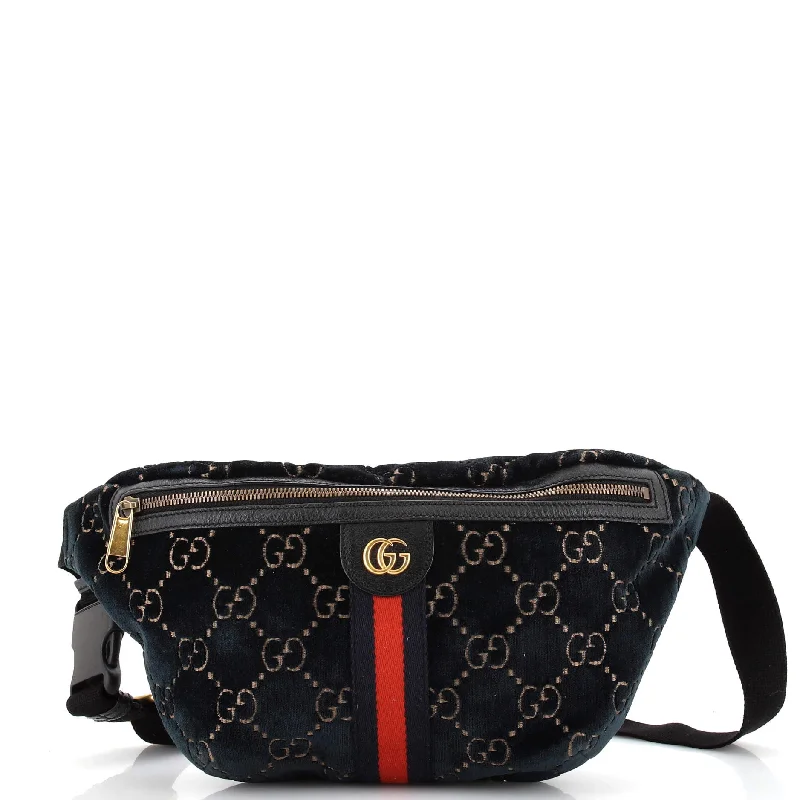 Ophidia Zip Belt Bag GG Velvet