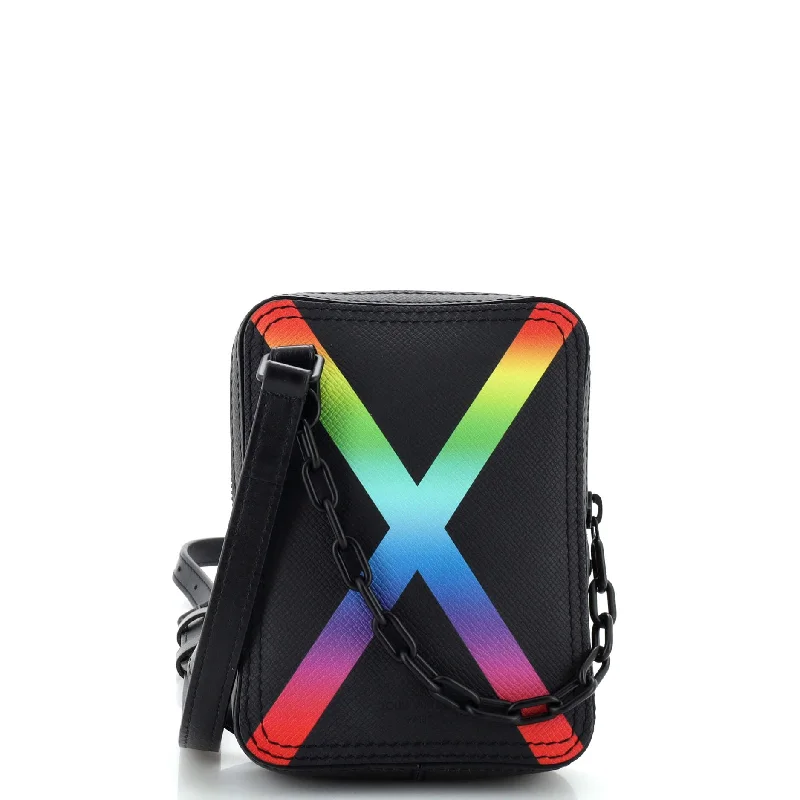 Danube Messenger Bag Rainbow Taiga Leather